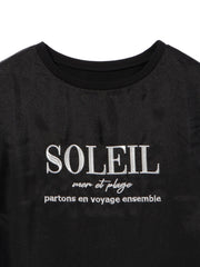 チュールドッキングシシュウTシャツ≪手洗い可能≫