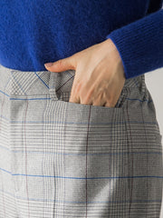 両面起毛ストレッチワイドパンツ≪洗える≫