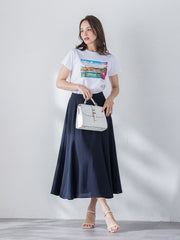 接触冷感2WAYストレッチマーメイドスカート≪洗濯機で洗える≫
