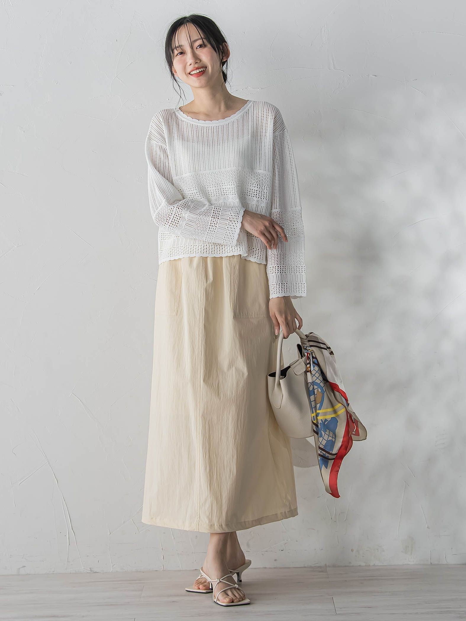 【WEB限定】ストレッチタフタスカート
