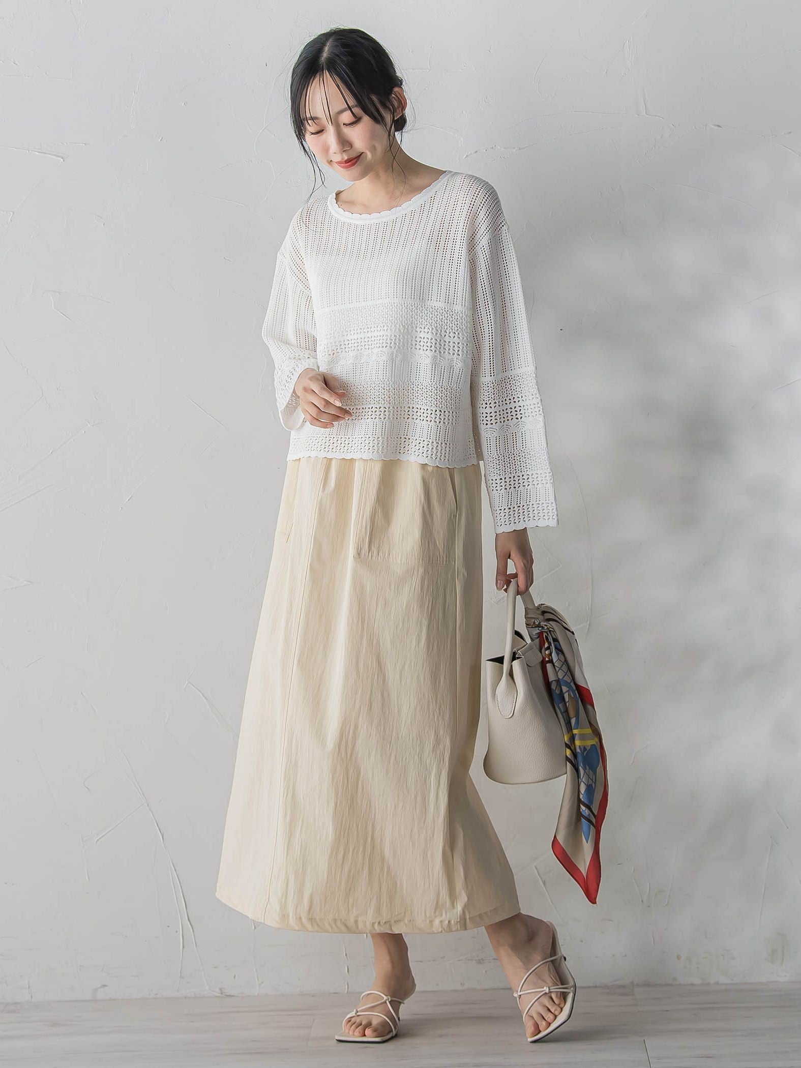 【WEB限定】ストレッチタフタスカート