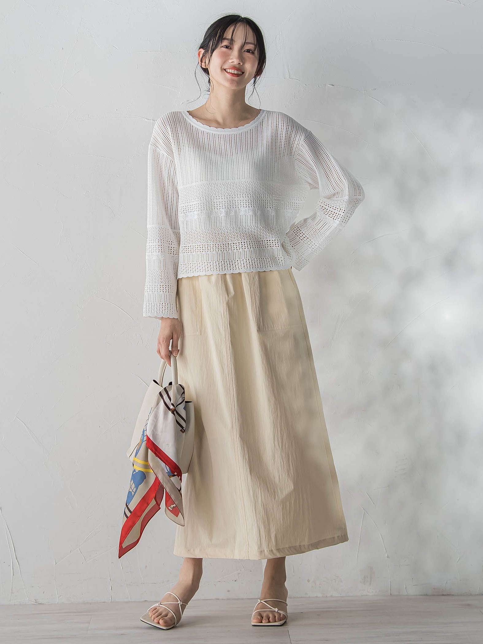 【WEB限定】ストレッチタフタスカート