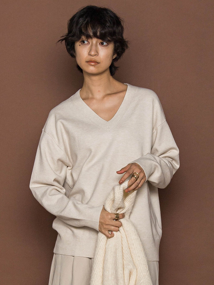 ふわもち】Vネックニット≪洗濯機で洗える≫ | MAYSON GREY（メイソン