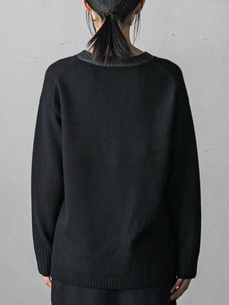 【WEB限定】≪洗えるニット/Lサイズあり≫ふわさらVネックニット