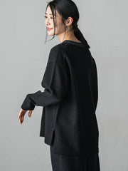 【WEB限定】≪洗えるニット/Lサイズあり≫ふわさらVネックニット
