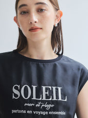 チュールドッキングシシュウTシャツ≪手洗い可能≫