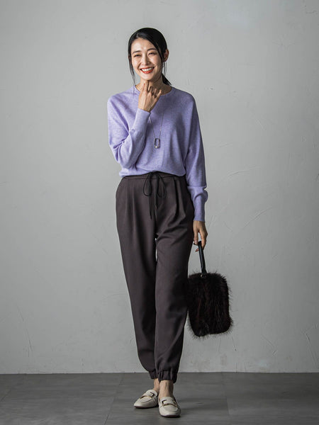【WEB限定】<洗えるニット/Lサイズあり>大人美人ニット