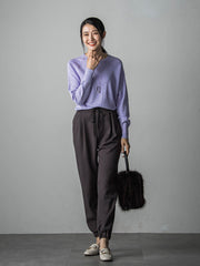 【WEB限定】<洗えるニット/Lサイズあり>大人美人ニット