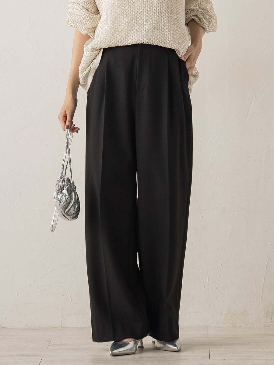 新色追加】両面起毛ストレッチパンツ≪洗濯機で洗える≫ | Droite