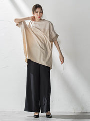 【大きいサイズ】キレリワイドパンツ≪洗濯機で洗える≫