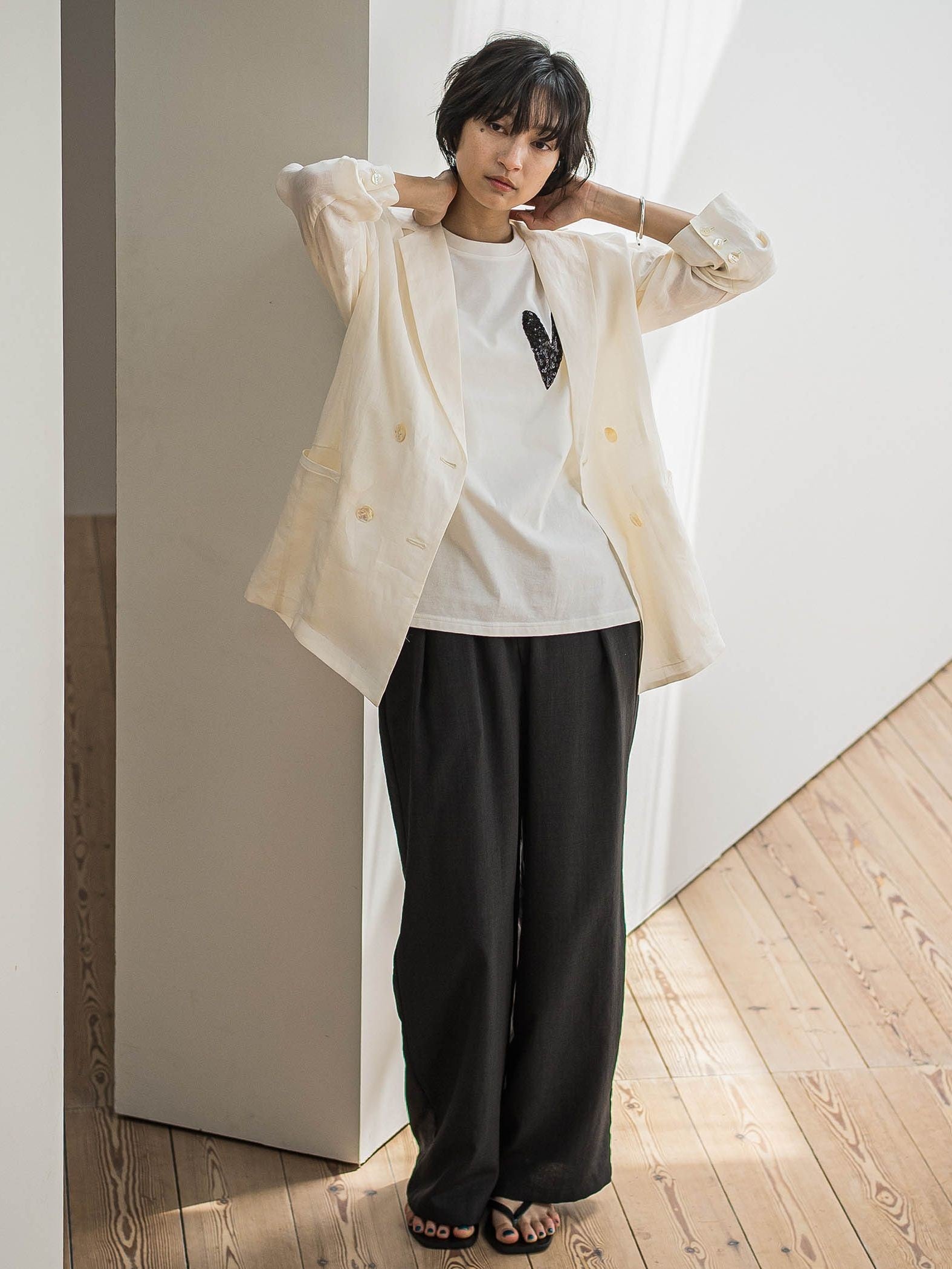 【新色追加】イージーワイドパンツ≪手洗い可能 / セットアップ対応≫