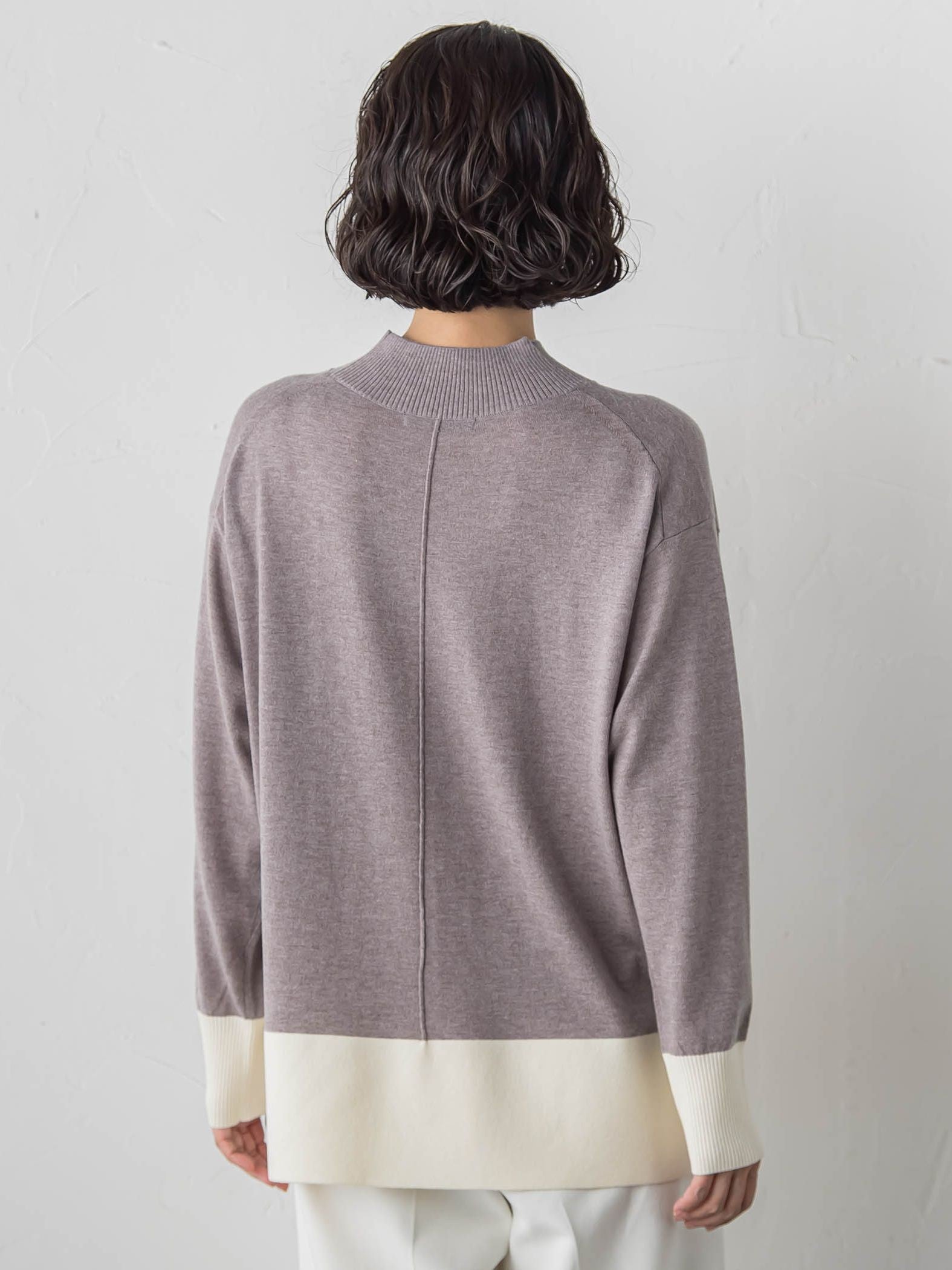 【新色追加】ファインウールハイネックニット