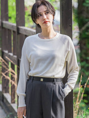 【WEB限定】<洗えるニット/Lサイズあり>大人美人ニット