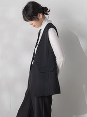 【大きいサイズ】パウダーツイルストレッチジレ≪洗濯機で洗える/防シワ/セットアップ対応≫