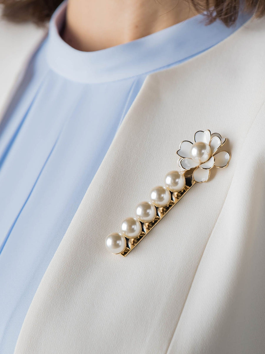 エポフラワーパールブローチ | Viaggio Blu（ビアッジョブルー