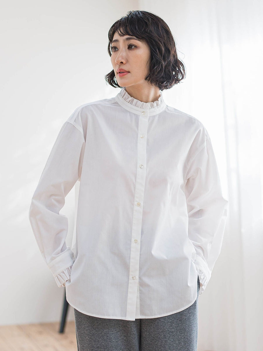 ネックフリルブラウス | la.f（ラ エフ） | レディースファッション