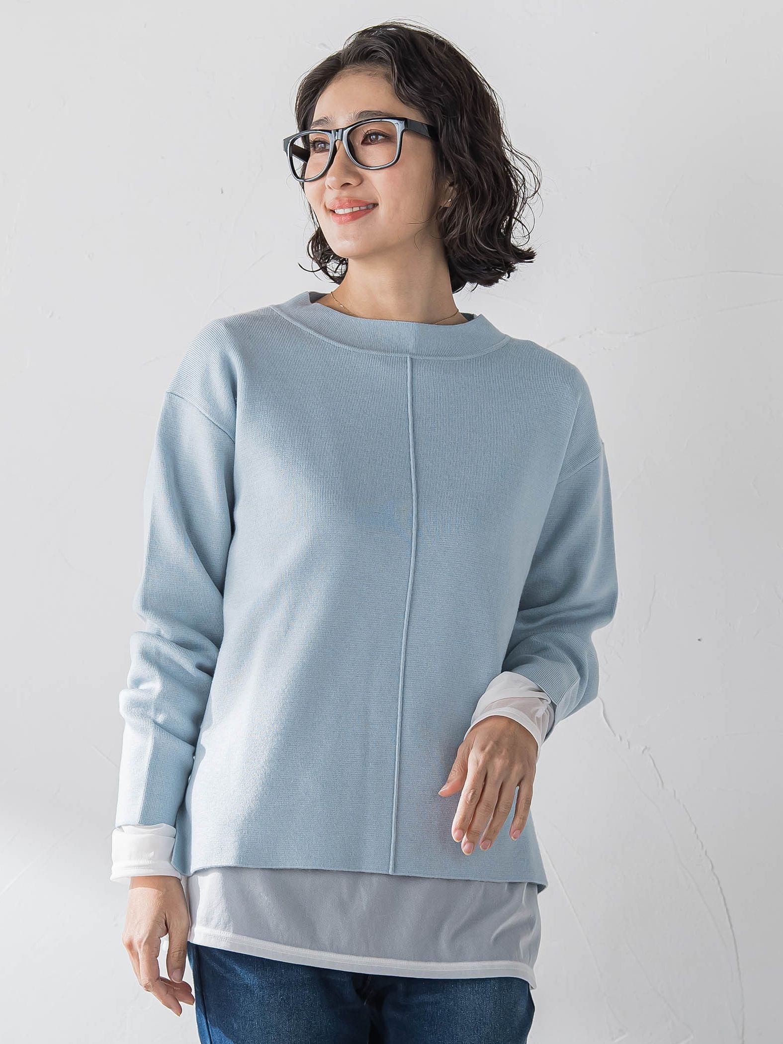 ”マシュマロタッチ”トーンアップニット