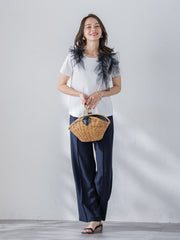 アシメチュールTシャツ≪手洗い可能≫