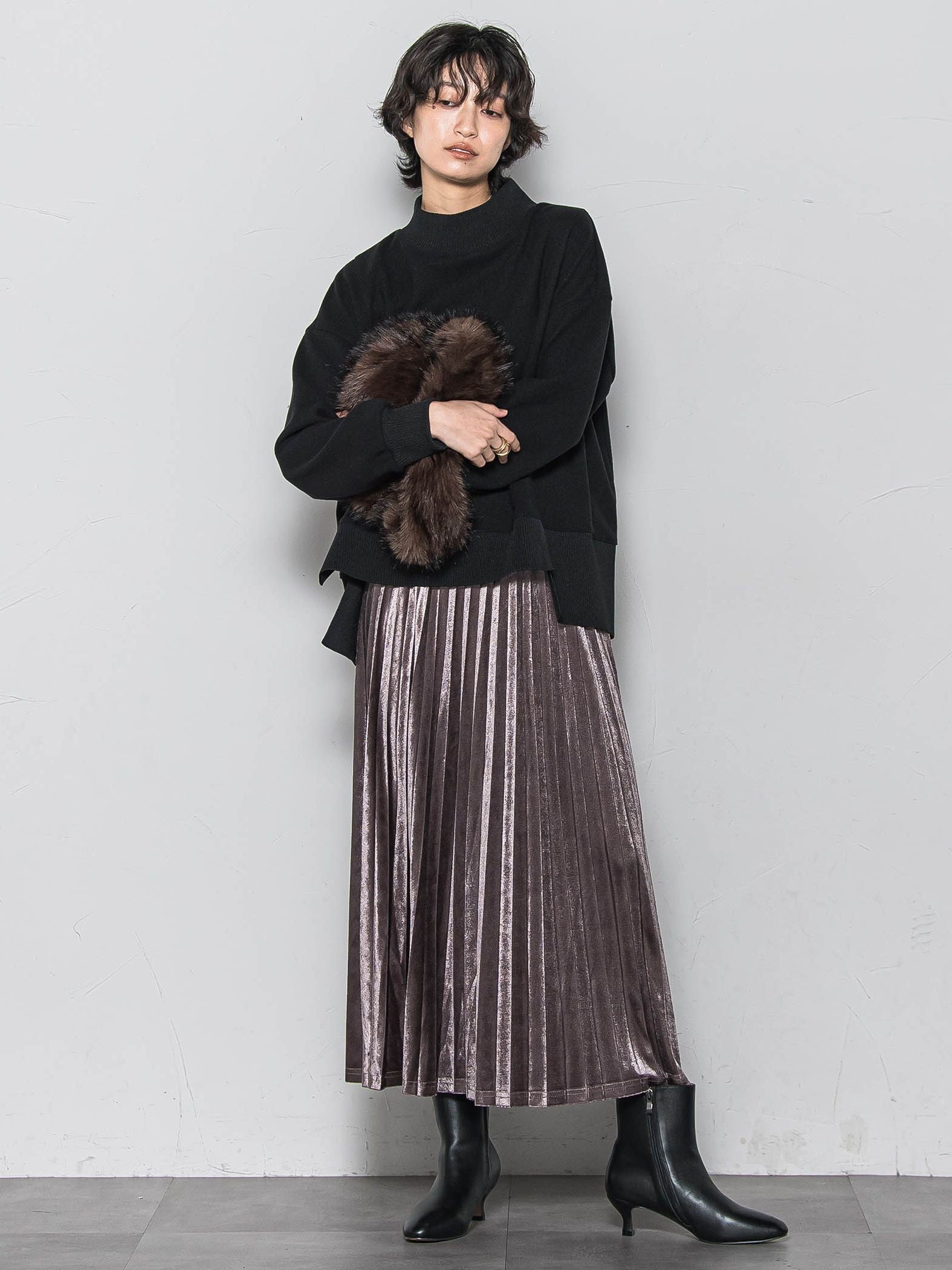 【楽・美・軽】ハイネックプルオーバー≪手洗い可能≫