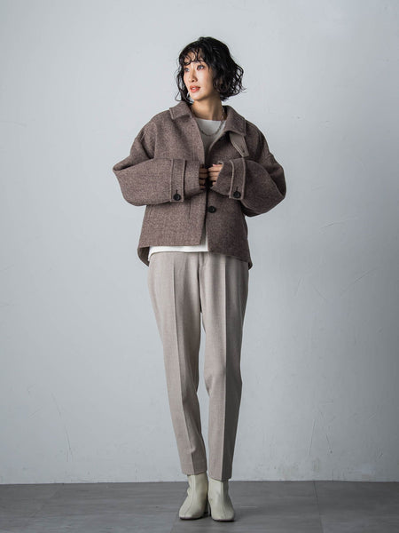 【STORYコラボ】【STORY12月号掲載】チェック柄ショートコート