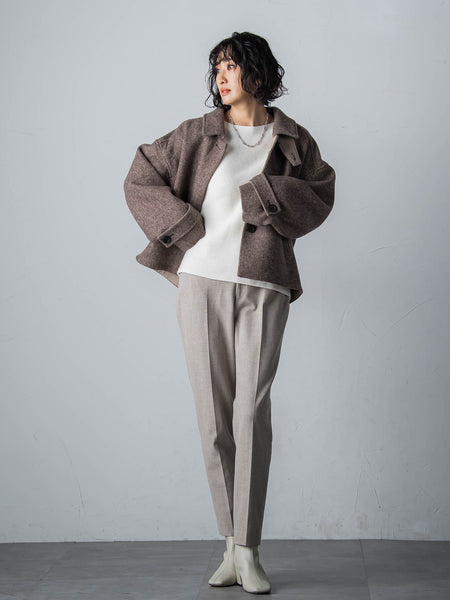 【STORYコラボ】【STORY12月号掲載】チェック柄ショートコート