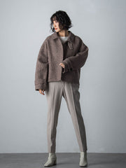 【STORYコラボ】【STORY12月号掲載】チェック柄ショートコート