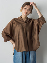 セミシアースキッパーブラウス≪洗濯機で洗える≫