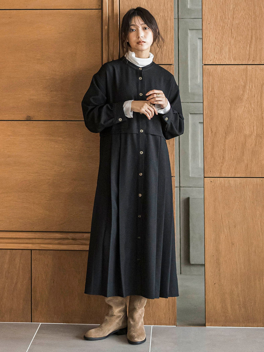 サイドプリーツシャツワンピース≪洗濯機で洗える≫ | MAYSON GREY