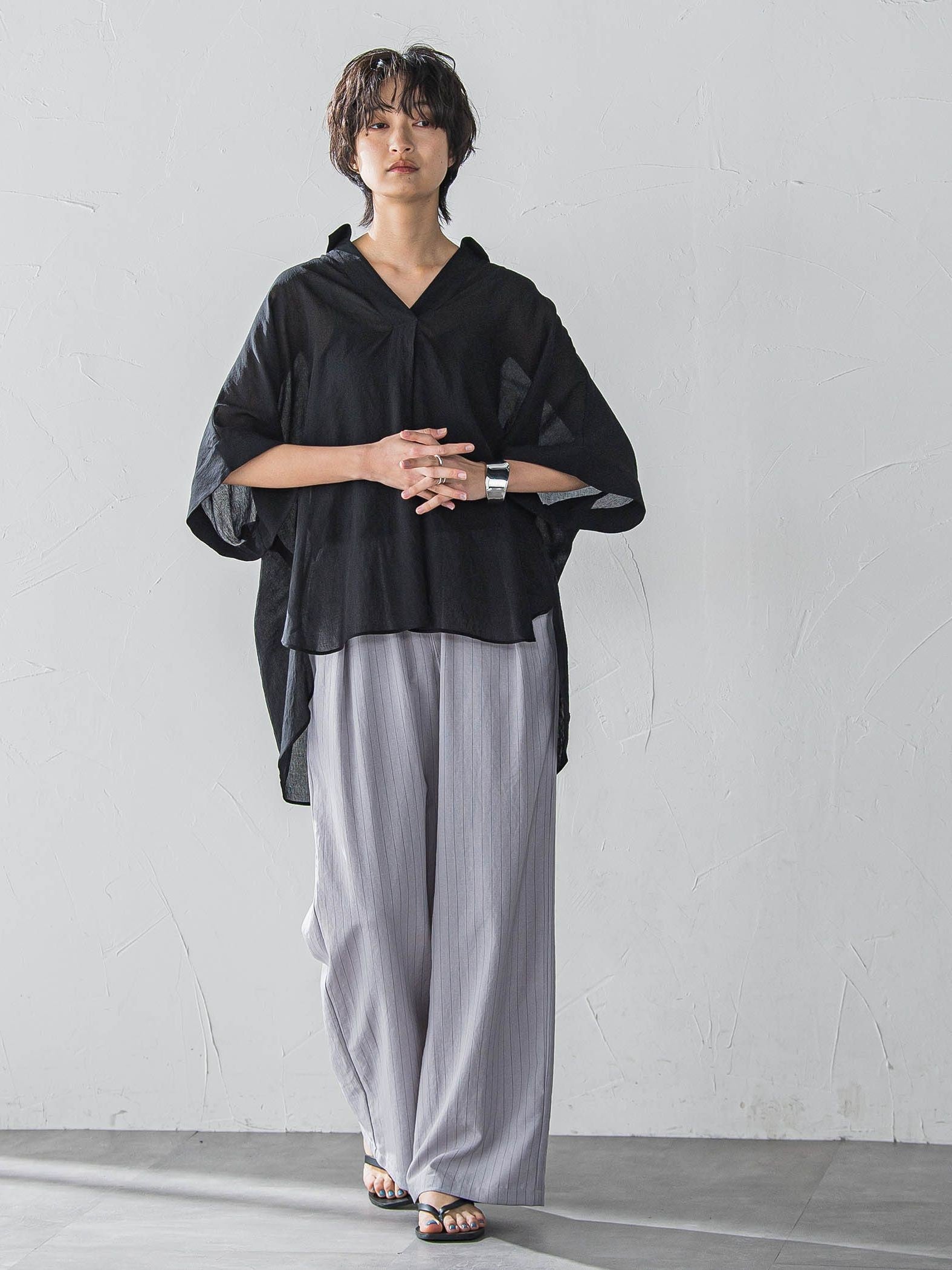 【新色追加】イージーワイドパンツ≪手洗い可能 / セットアップ対応≫