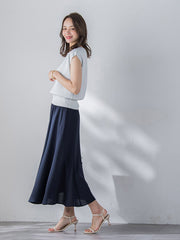 接触冷感2WAYストレッチマーメイドスカート≪洗濯機で洗える≫