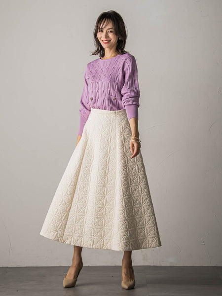 洗えるwoolケーブルニット≪手洗い可能≫