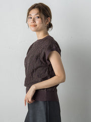 【WEB限定】ジャガードニット≪手洗い可能≫