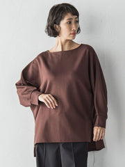 【WEB限定】”もっちり素材”ダンボールドルマンプルオーバー≪手洗い可能≫