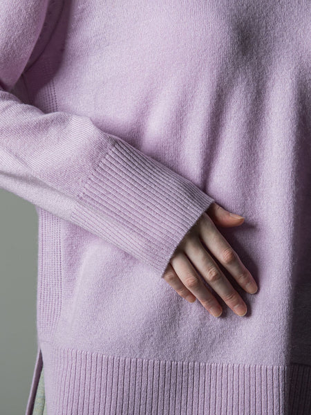 【大きいサイズ/手洗い可能】HIRCUSウールカシミヤVネックニット