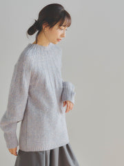 求心柄ニットプルオーバー≪手洗い可能≫