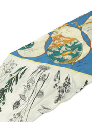 【manipuri】ダイヤ型シルクスカーフ
