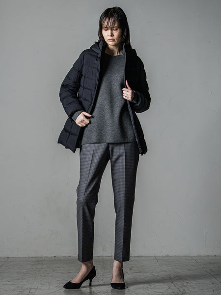 【大きいサイズ】【手洗い可能】前後2wayウールカシミヤニットプルオーバー