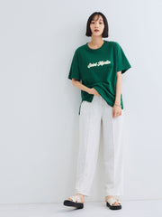 ピンタックカットオフスウェットパンツ≪手洗い可能≫