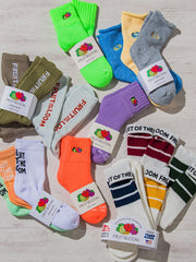 【FRUIT OF THE LOOM 】4足SETラインハイソックス