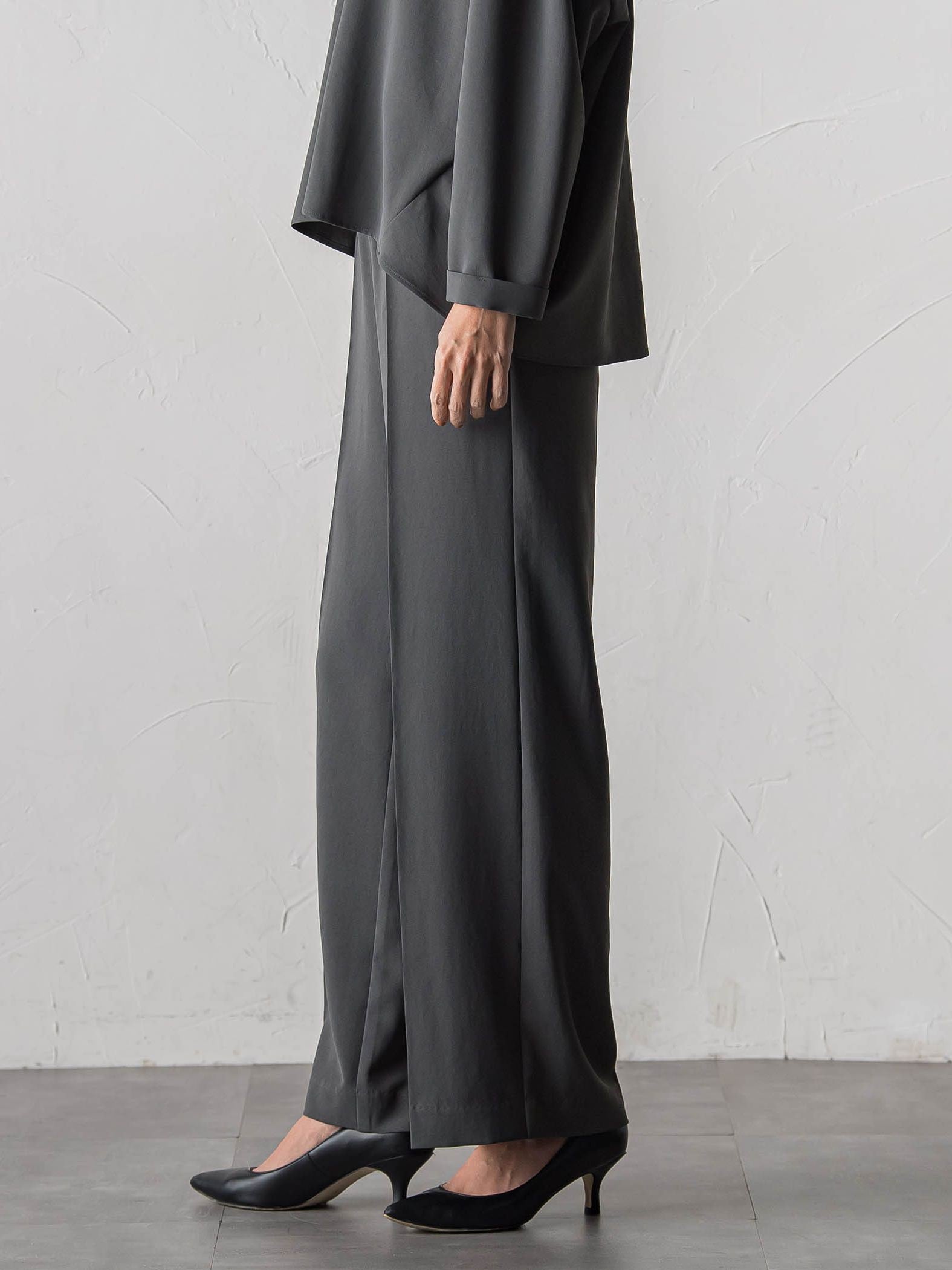 【カタログ掲載】ハイストレッチカルゼワイドパンツ