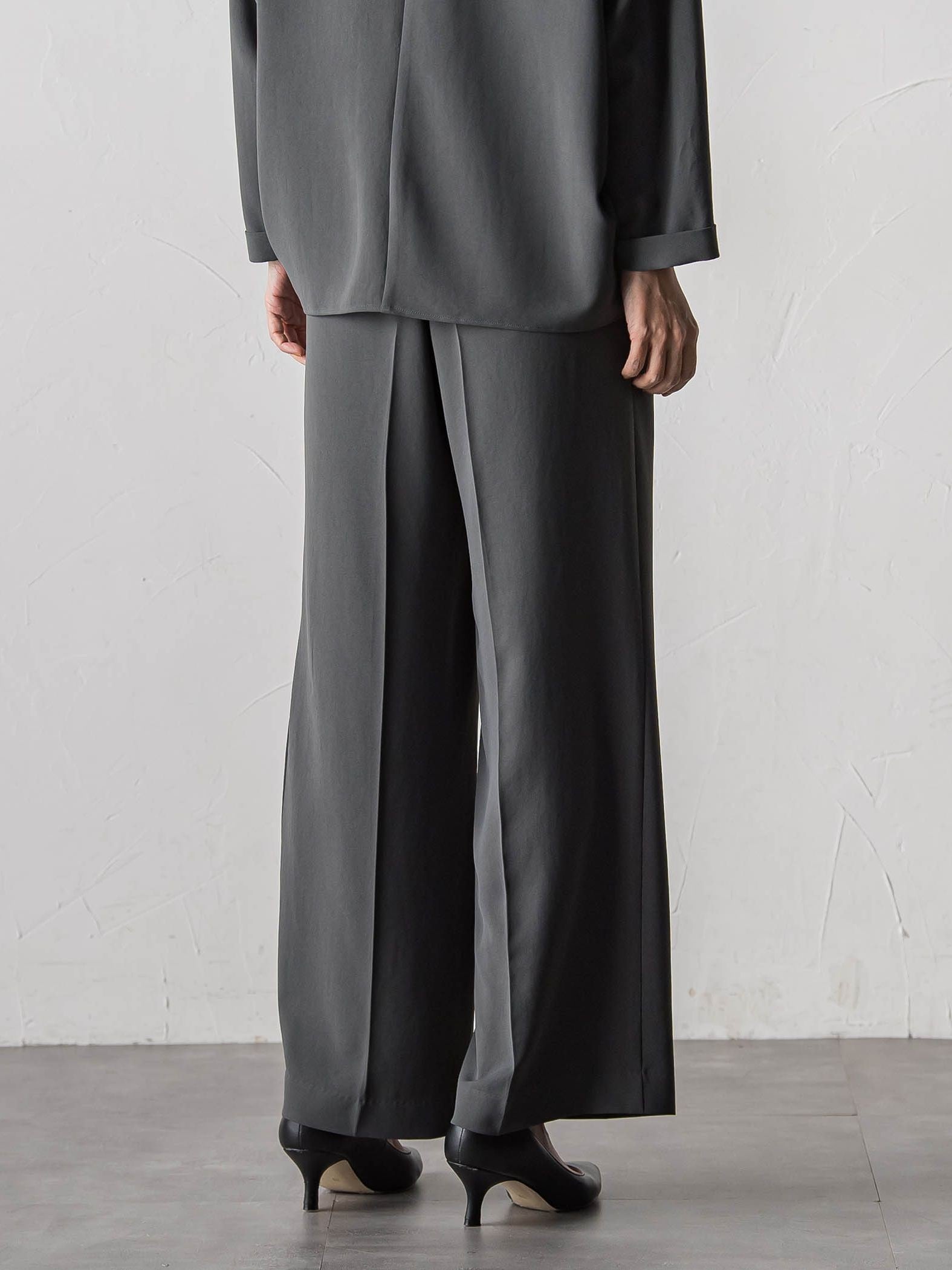 【カタログ掲載】ハイストレッチカルゼワイドパンツ