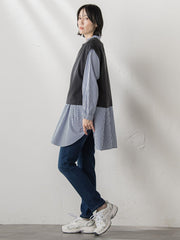 【WEB限定】“体型カバーも叶う”3WAYチュニックブラウス≪洗濯機で洗える≫