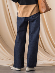 【JAPAN BLUE JEANS】デニムワイドパンツ≪洗濯機で洗える≫