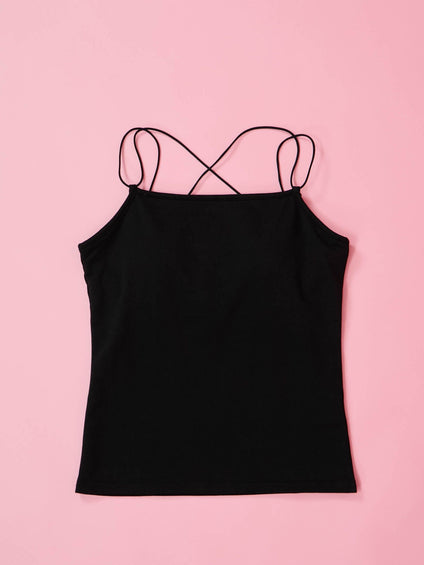 カップ付きストラップキャミソール≪手洗い可能≫
