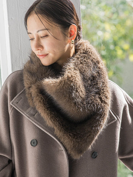 【THROW/スロー】Eco Fur Shawl