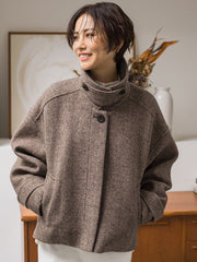 【STORYコラボ】【STORY12月号掲載】チェック柄ショートコート