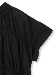 【WEB限定】シルキーシャーリングブラウス≪手洗い可能≫