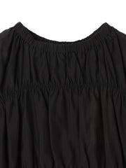 【WEB限定】シルキーシャーリングブラウス≪手洗い可能≫