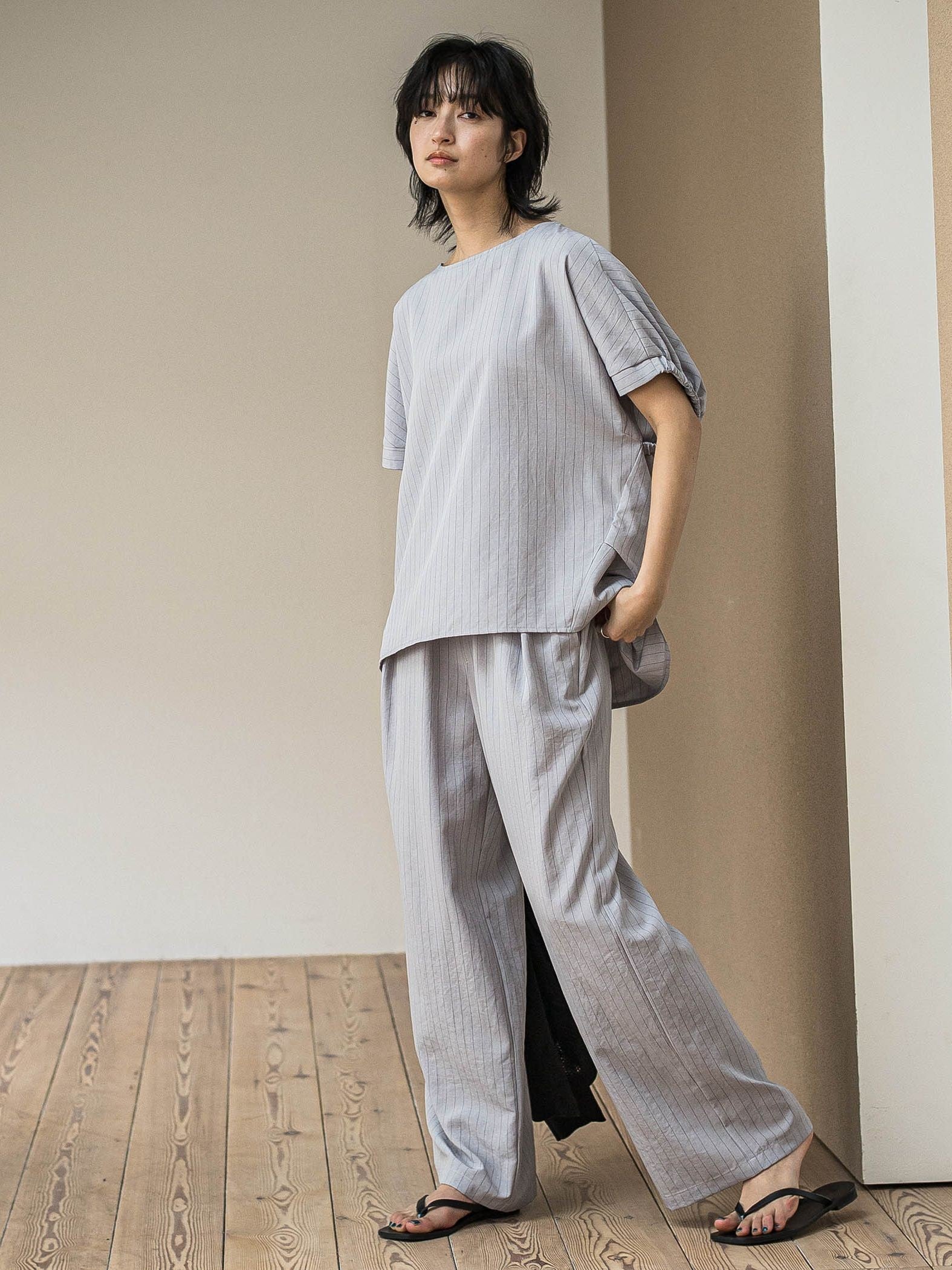 【新色追加】イージーワイドパンツ≪手洗い可能 / セットアップ対応≫