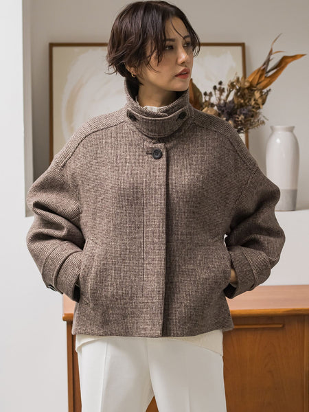 【STORYコラボ】【STORY12月号掲載】チェック柄ショートコート